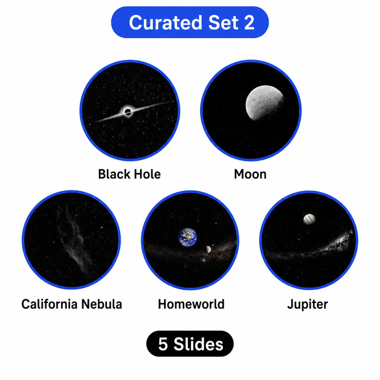 Dual-Mode Galaxy Night Light Projector | 5-Slide Premium Space Set