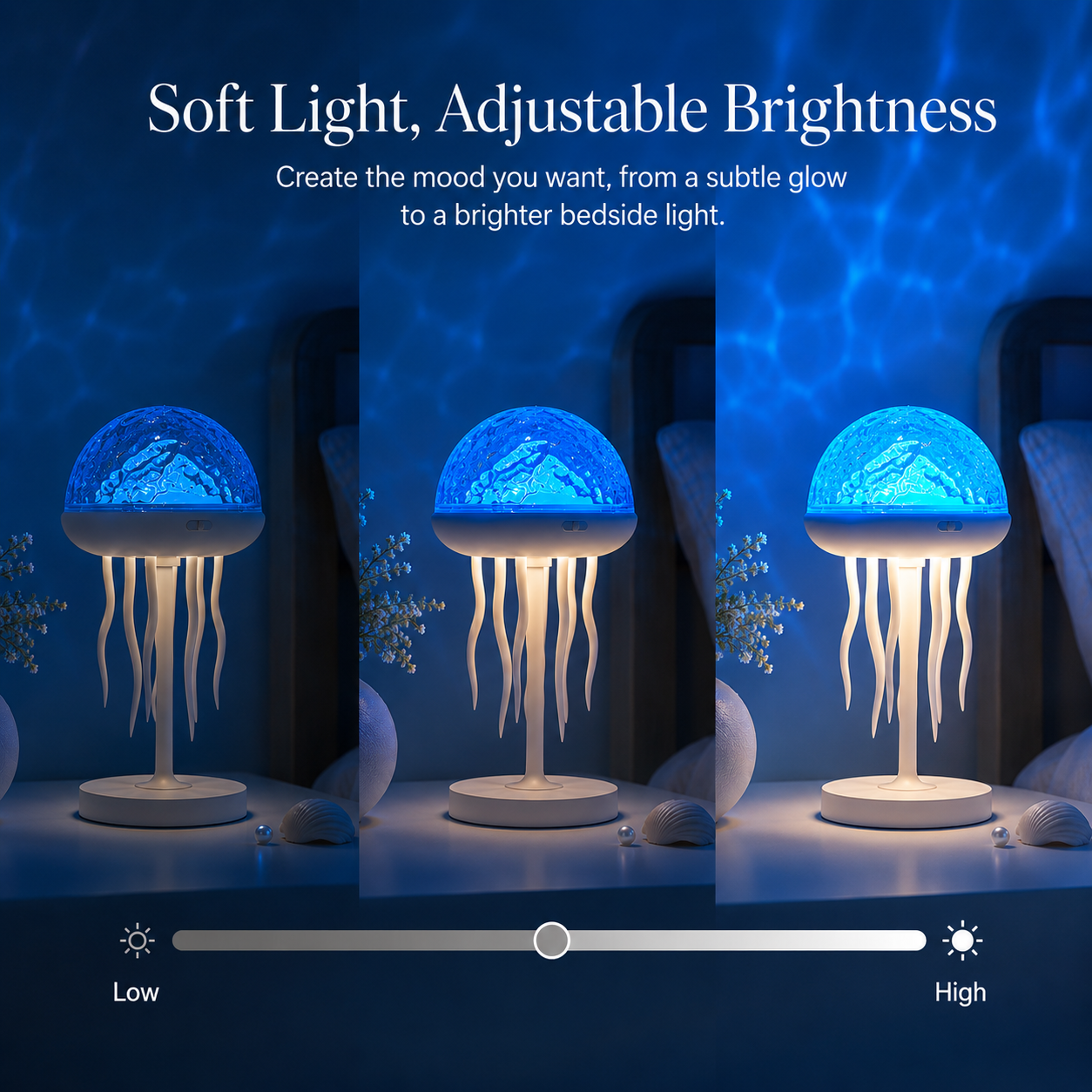 Underwater dream projection lamp for cozy nighttime lighting