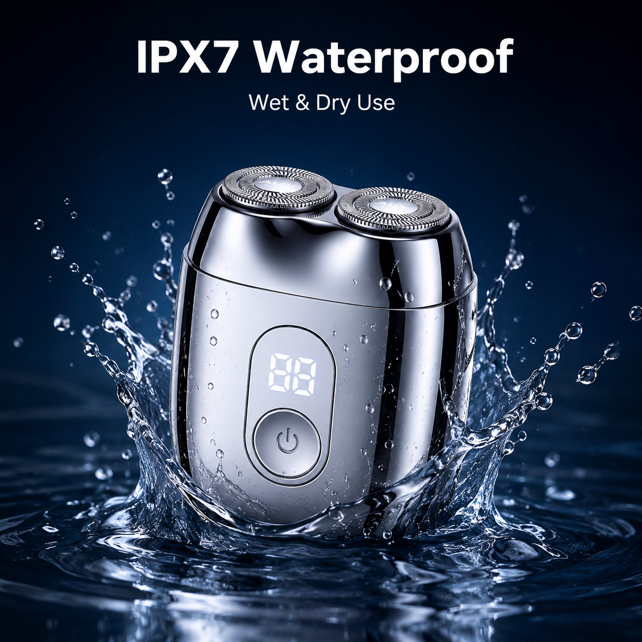 IPX7 waterproof mini electric razor for wet and dry shaving