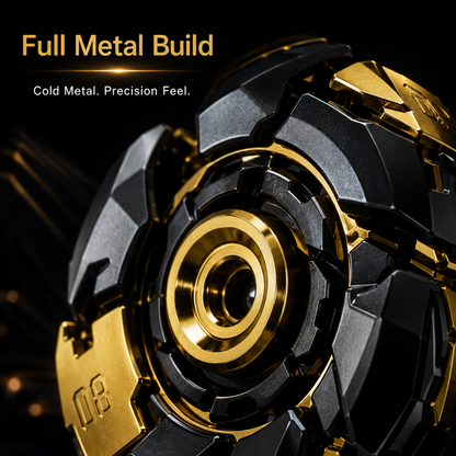 Full Metal Mechanical EDC Spinner – Spin-to-Open Fidget Toy for Gadget Lovers