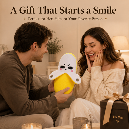 Interactive banana plush toy for couples, friends, and family gifts