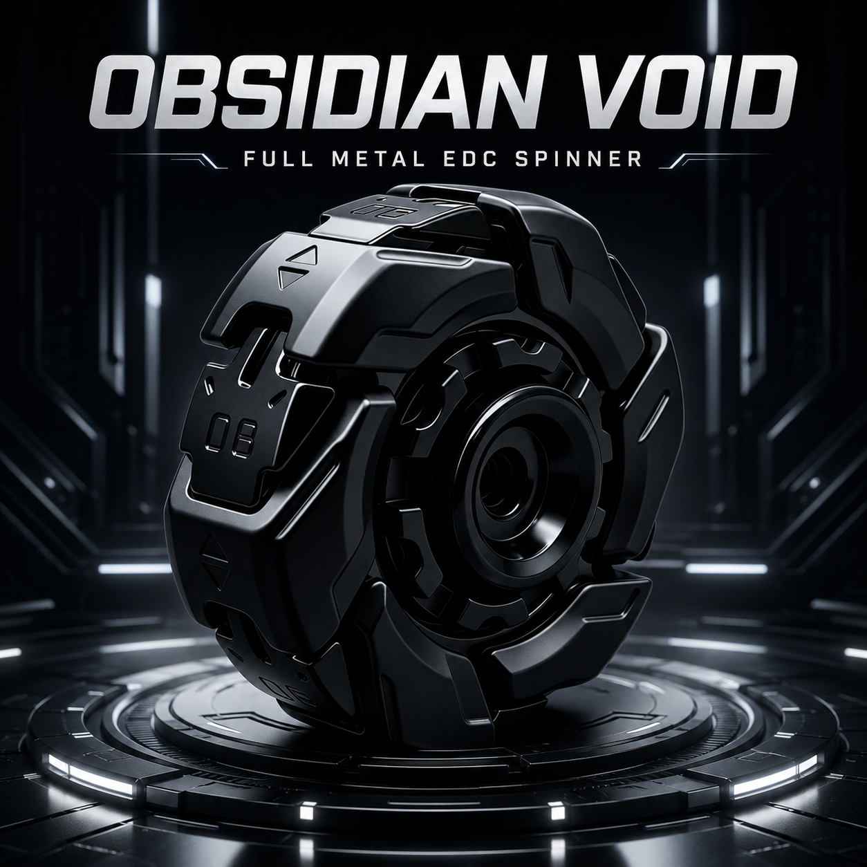 Full Metal Mechanical EDC Spinner – Spin-to-Open Fidget Toy for Gadget Lovers