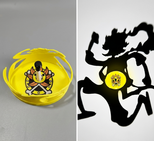 One Piece Thousand Sunny Gear 5 Shadow Lamp - Sun God Nika Silhouette Projection Light