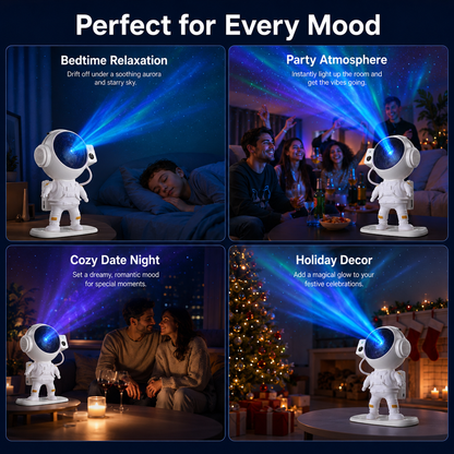 Astronaut projector light for bedroom party and cozy room decor