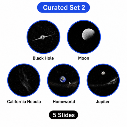 Dual-Mode Galaxy Night Light Projector | 5-Slide Premium Space Set